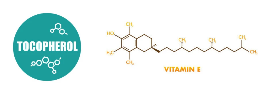 Chemical formula of Tocopherol