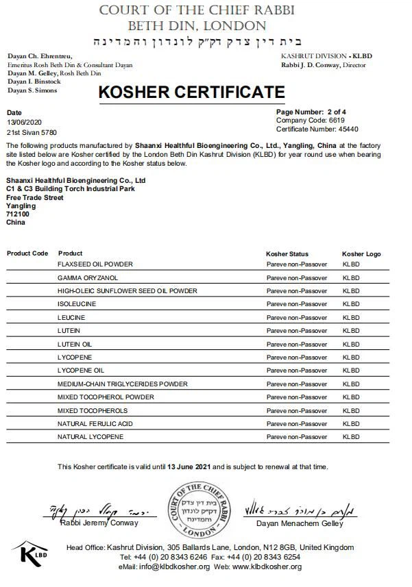 Natural Antioxidant Oil